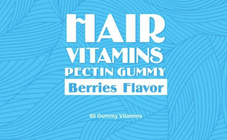 HAIR VITAMINS PECTIN GUMMY BERRIES FLAVOR ABOUT 60 GUMMY VITAMINS logo