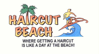 HAIRCUT BEACH WHERE GETTING A HAIRCUT IS LIKE A DAY AT THE BEACH! logo