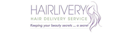 HAIRLIVERY.COM HAIR DELIVERY SERVICE, KEEPING YOUR BEAUTY SECRETS...A SECRET logo