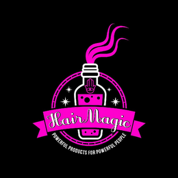 HAIRMAGIC POWERFUL PRODUCTS FOR POWERFUL PEOPLE logo