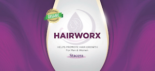 HAIRWORX STACERA PHYSICIAN APPROVED ORGANIC HELPS PROMOTE HAIR GROWTH FOR MEN & WOMEN 2.0 FL OZ logo