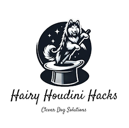 HAIRY HOUDINI HACKS CLEVER DOG SOLUTIONS logo