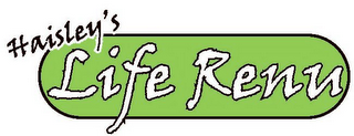 HAISLEY'S LIFE RENU logo