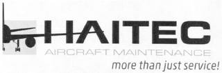 HAITEC AIRCRAFT MAINTENANCE MORE THAN JUST SERVICE! logo