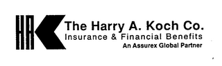 HAK THE HARRY A. KOCH CO. INSURANCE & FINANCIAL BENEFITS AN ASSUREX GLOBAL PARTNER logo