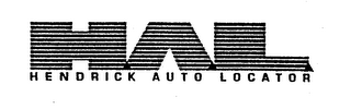 H.A.L. HENDRICK AUTO LOCATOR logo