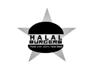 HALAL BURGERS MADE WITH 100% HALAL BEEF logo