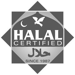 HALAL CERTIFIED SINCE 1987 logo