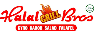 HALAL GRILL BROS GYRO KABOB SALAD FALAFEL HALAL logo