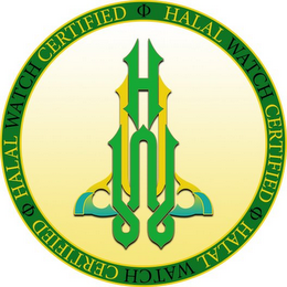 HALAL WATCH CERTIFIED HALAL WATCH CERTIFIED HALAL WATCH CERTIFIED logo