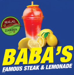 HALAL ZABIHA BABA'S FAMOUS STEAK & LEMONADE logo