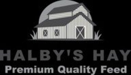 HALBY'S HAY, PREMIUM QUALITY FEED logo