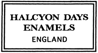 HALCYON DAYS ENAMELS ENGLAND logo