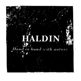 HALDIN HAND IN HAND WITH NATURE logo
