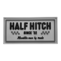 HALF HITCH SINCE '22 RAMBLIN MAN BY TRADE logo
