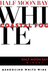 HALF MOON BAY WHITE COASTAL FOG HALF MOON BAY WINERY  MENDOCINO WHITE WINE logo