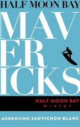 HALF MOON BAY WINERY MAVERICKS MENDOCINO SAUVIGNON BLANC logo