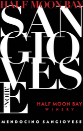 HALF MOON BAY WINERY MENDOCINO SANGIOVESE NOIR logo