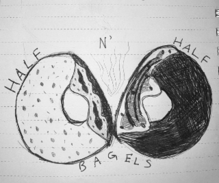 HALF N’ HALF BAGELS logo