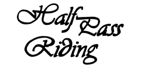 HALF PASS RIDING logo