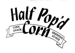 HALF POP'D CORN CORN SNACK GRIGNOTINE AU MAIS logo