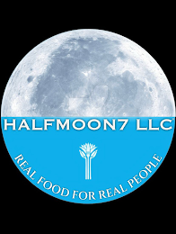 HALFMOON7 LLC REAL FOOD FOR REAL PEOPLE logo