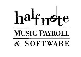 HALFNOTE MUSIC PAYROLL & SOFTWARE logo