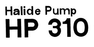 HALIDE PUMP HP 310 logo