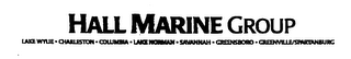 HALL MARINE GROUP LAKE WYLIE CHARLESTON COLUMBIA LAKE NORMAN SAVANNAH GREENSBORO GREENVILLE/SPARTANBURG logo