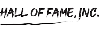 HALL OF FAME, NC. logo