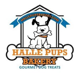 HALLE PUPS BAKERY GOURMET DOG TREATS HALLEPUPSBAKERY.COM logo