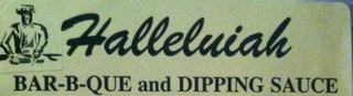 HALLELUIAH BAR-B-QUE AND DIPPING SAUCE logo