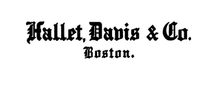HALLET, DAVIS & CO. BOSTON. logo