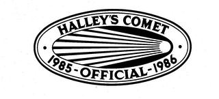 HALLEY'S COMET 1985-OFFICIAL-1986 logo