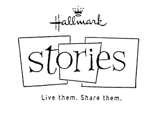 HALLMARK STORIES LIVE THEM. SHARE THEM. logo