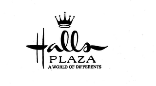 HALLS PLAZA A WORLD OF DIFFERENTS logo