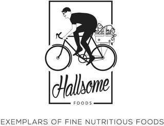 HALLSOME FOODS EXEMPLARS OF FINE NUTRITIOUS FOODS logo