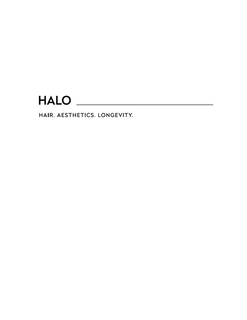 HALO HAIR. AESTHETICS. LONGEVITY. logo