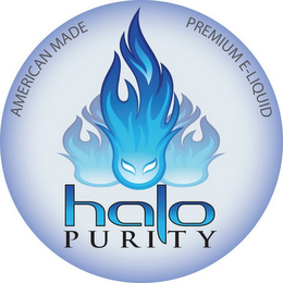 HALO PURITY AMERICAN MADE PREMIUM E-LIQUID logo