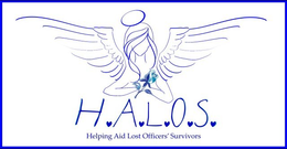 H.A.L.O.S. HELPING AID LOST OFFICERS' SURVIVORS logo