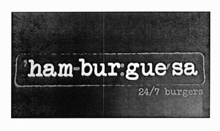 'HAM-BUR:GUE'SA 24/7 BURGERS logo