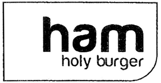 HAM HOLY BURGER logo