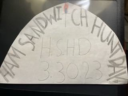 HAM SANDWITCH HUNT DAY! H.S.H.D 3.30.23 logo