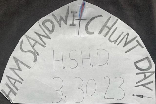 HAM SANDWITCHUNT DAY! H.S.H.D 3.30.23 logo