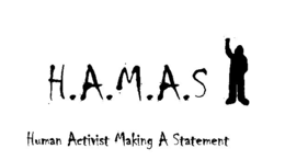 H.A.M.A.S HUMAN ACTIVIST MAKING A STATEMENT logo