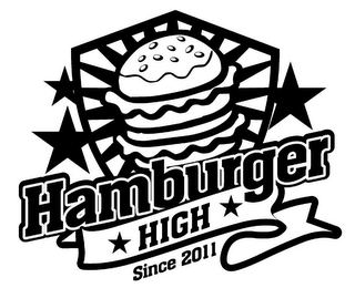 HAMBURGER HIGH SINCE 2011 logo
