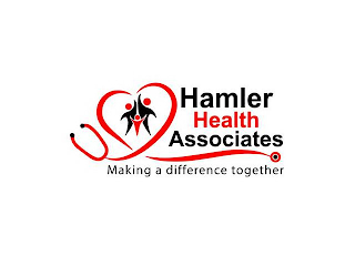 HAMLER HEALTH ASSOCIATES MAKING A DIFFERENCE TOGETHER logo