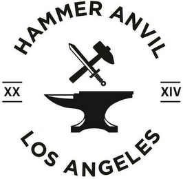 HAMMER ANVIL XX XIV LOS ANGELES logo