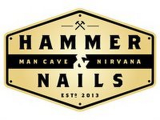 HAMMER MAN CAVE & NIRVANA NAILS EST 2013 logo