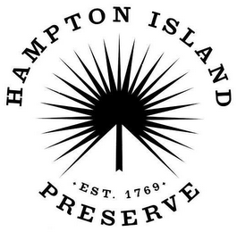 HAMPTON ISLAND PRESERVE EST. 1769 logo